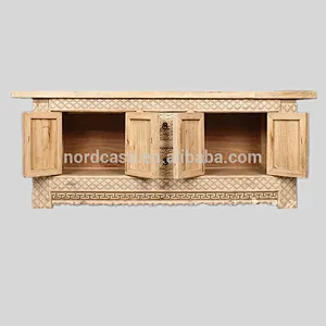 beijing factory hand carved naturel wood color chinese antique furniture