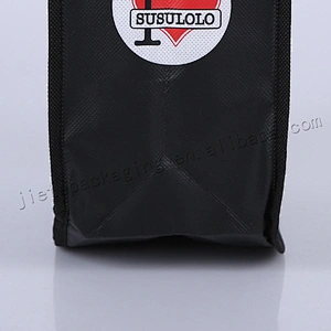 All kinds of fashion cheap black pp non woven shopping bag with handle