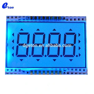 4 digit Custom positive pin connection square LCD display