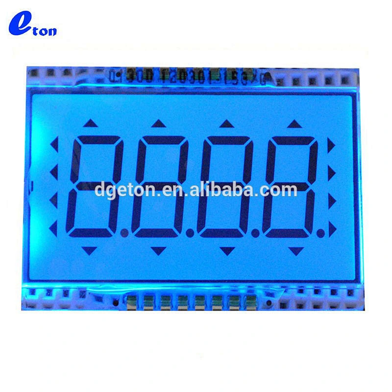 4 digit Custom positive pin connection square LCD display
