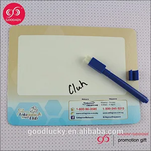 Fridge magnet erase board for writing