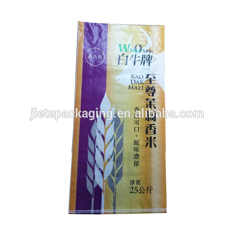 High speed quality pp woven flour sack, rice bags for flat bag