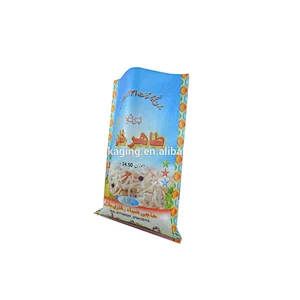 Export polypropylene package for food pp woven basmati rice 40kg bags