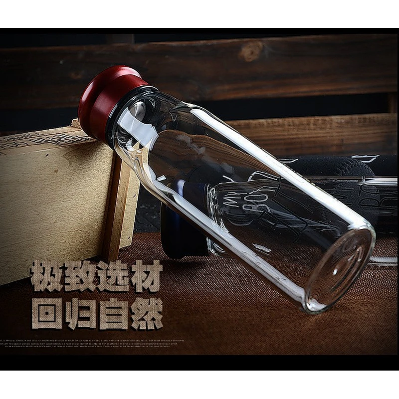 crystal glass Rider glass With cover seal creative portable car cup of hot tea cup