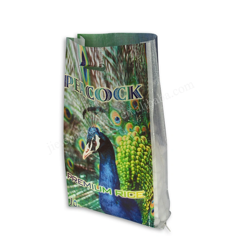 Customized bopp laminated pp woven basmati rice bag wheat in plastic packaging sack 10kg 25kg 50kg