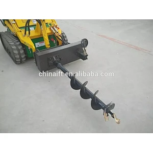 skid steer loader construction rock drilling machine