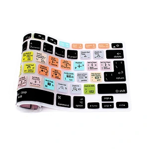 OEM Factory China shortcuts keyboard skin After Effects Functional Russian Silicone Key Cover For macbook pro 15 inch keyboard