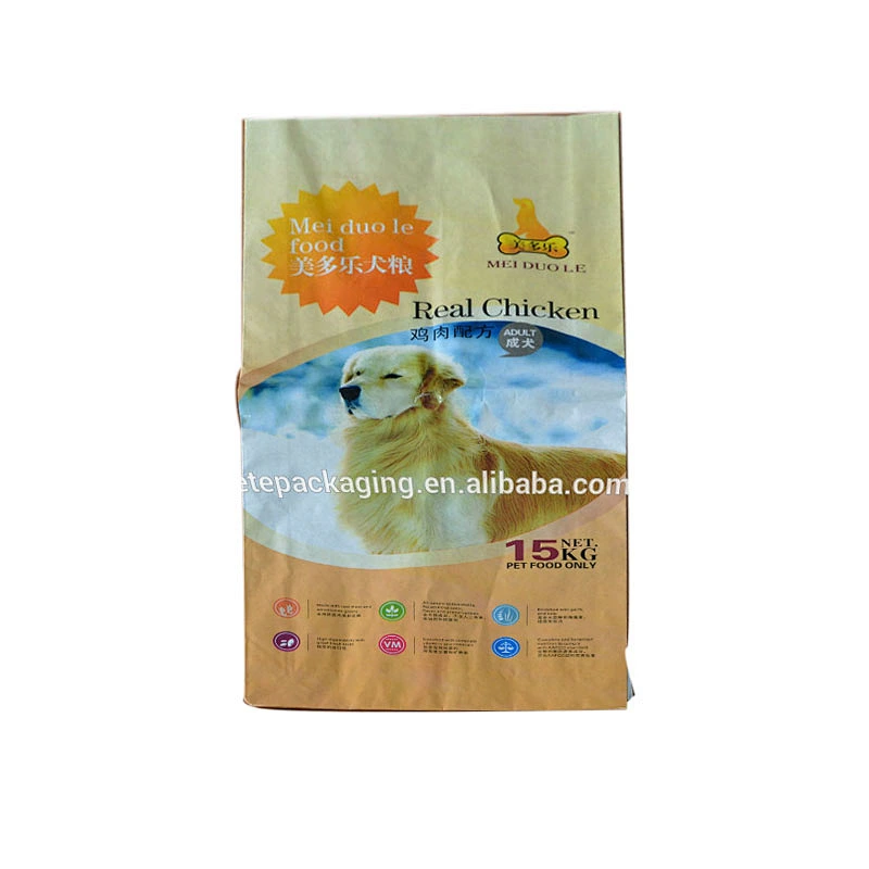 Plastic animal,dog feed bag 15kg pp woven packaging bag