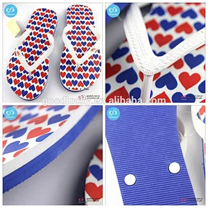 Wholesale stock flip flop PVC strap EVA colorful men slippers