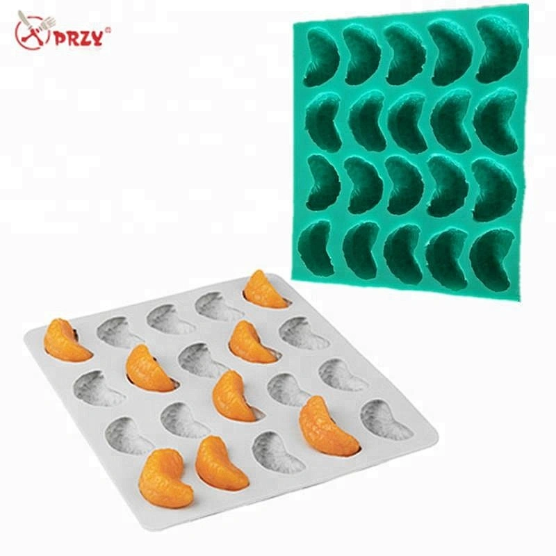 PRZY 20cavities fruit molds small orange forms handmade orange Soap Moulds