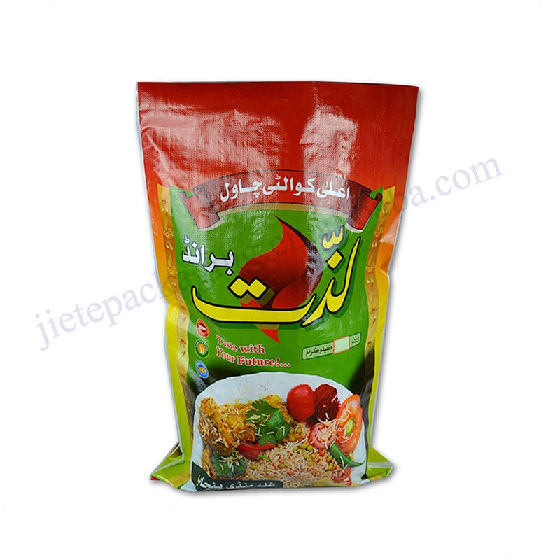 Logo printing plastic pp woven rice best sale high quality 25kg rice pp woven bag
