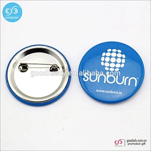 Any size and OEM logo badge pin custom metal cap badge