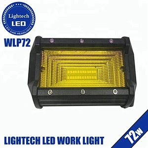 Lightech Wholesale 12v Off-road 5Inch White Amber 72W LED Work Light