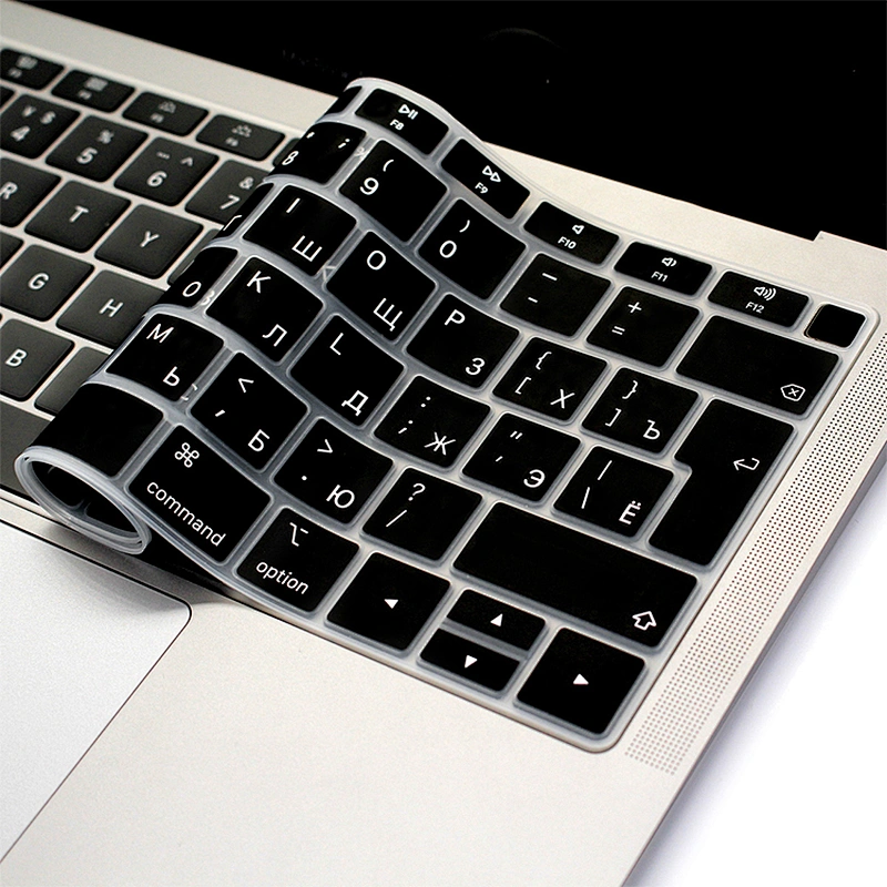 silicone keyboard protector EU Russian keyboard custom covers for Macbook Air 13