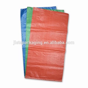 cheap red, blue, green pp woven shopping bags sacks
