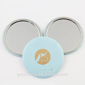 Mini 58/70/75mm round shape tin smart custom Mirror