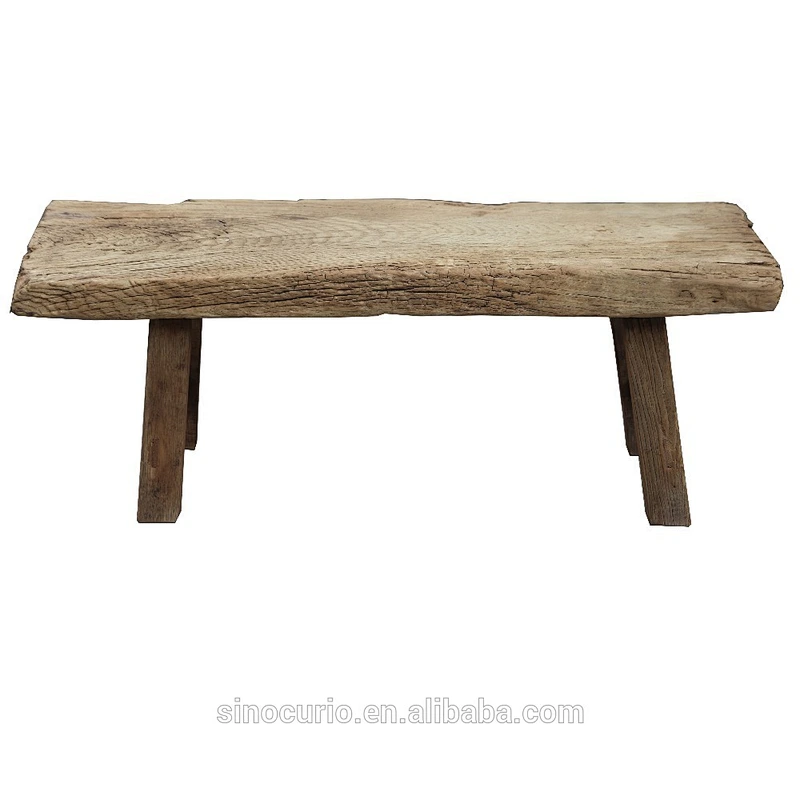 Chinese antique reclaimed wood outdoor bench natural recycled solid wood bench