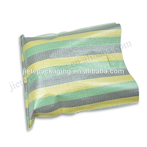 Export to Africa customized pp woven shopping bag with D handle