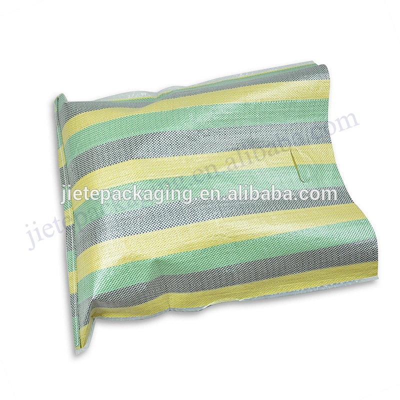 Export to Africa customized pp woven shopping bag with D handle