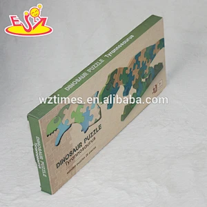 2018 Educational dinosaur design wooden block game for sale W14I034
