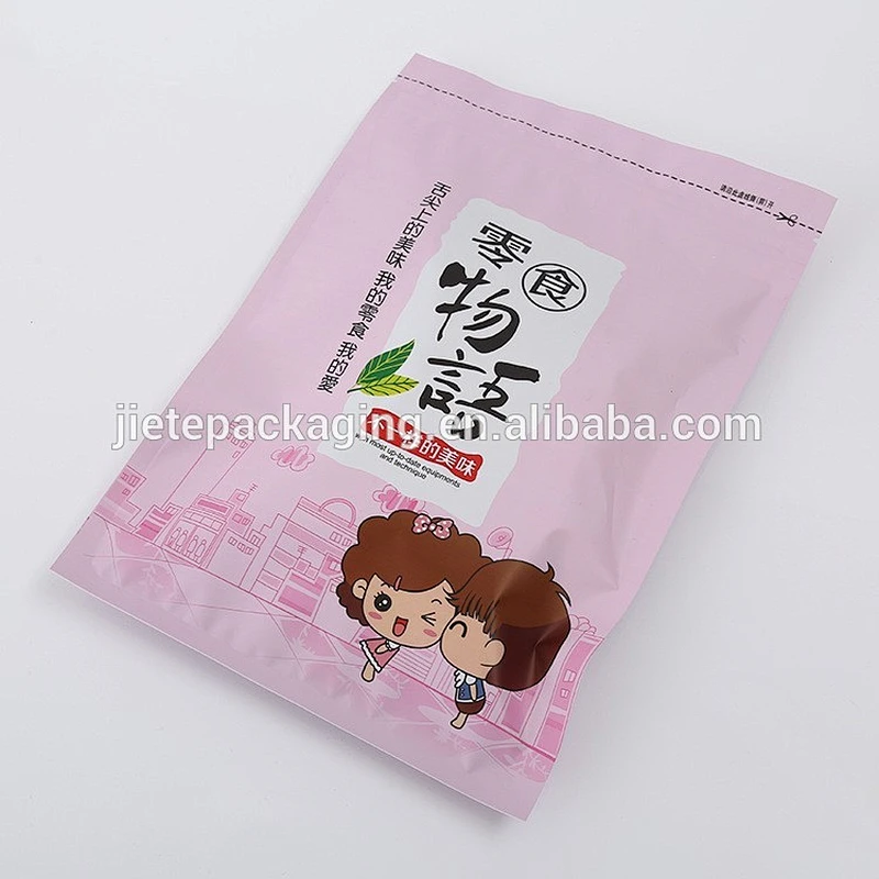 Customized popular printing PE plastic snack bag
