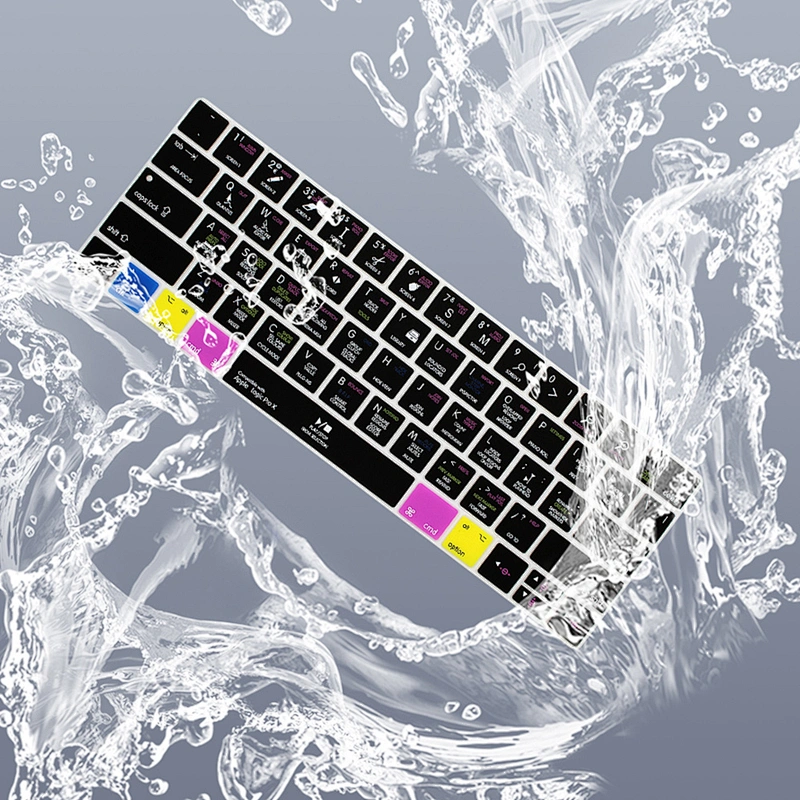 shenzhen Wholesale logic pro x hotkeys keyboard cover silicone keyboard Protective Film for macbook touch bar cover a1707a1706