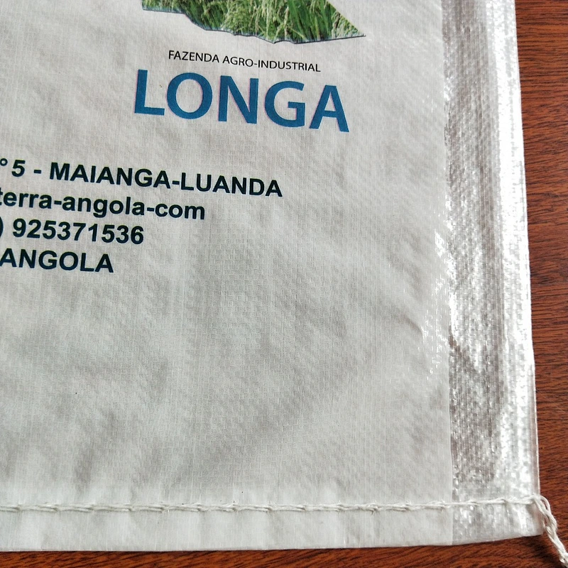 Agricultural use white printing woven bag packaging used for fertilizer 25kg
