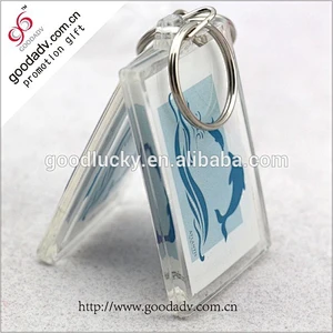 Hot sale custom fashion hand keychain clear plastic keychain