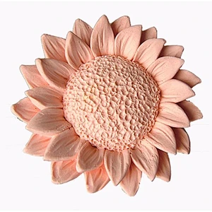 2018 new arrivals gel die 3D Aroma Stone Sunflower Flower Silicone molds for Soap
