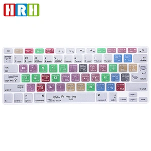 Unique Items Sell Durable Ado be After Effects Shortcuts Silicone Keyboard Skin custom keyboard cover for macbook pro 13 cover