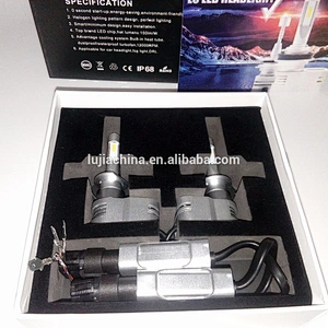 Lujia Super bright all in one design cars accessories L6 Y22 H1 40w 6000k 12000lm car led headlight for T5 Y19 H4 H7 H11 land cr