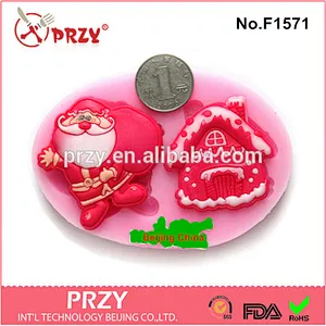 Model F1571 christmas silicone molds factory price for sale