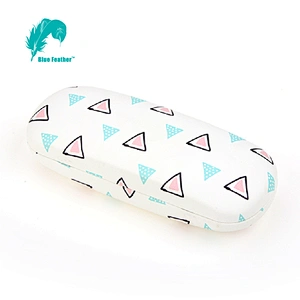 Durable Geometric Patterned Hard Eyewear Case for Modern Workplace
