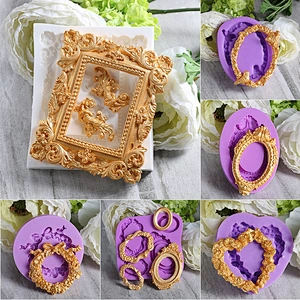 DIY Cake decoration tool High quality frame Cake decoration fondant silicone mould