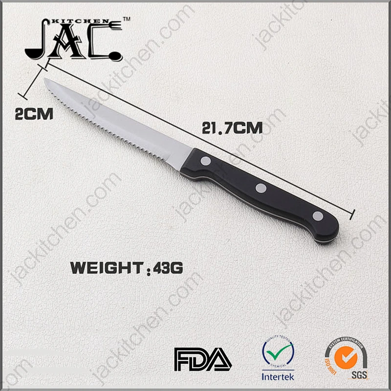 Hot Selling POM Handle Stainless Steel Steak Knife
