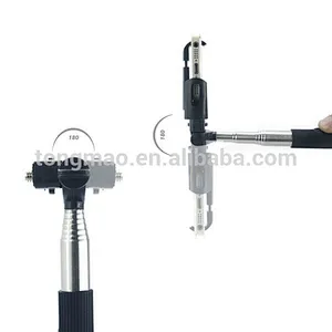 Universal For Mobile Phone Telescopic Stainless Steel handheld mini Selfie Stick