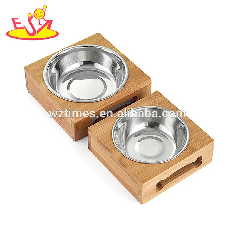 Wholesale characteristic training wooden electronic cat feeder for animals W06F057