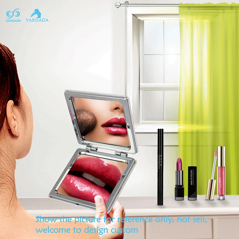 Rectangular cute girls make-up mirror, fashion, portable folding mirror, high quality custom design.