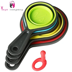 Wholesale Kitchenware Collapsible Pet Food Silicone Measuring Cup