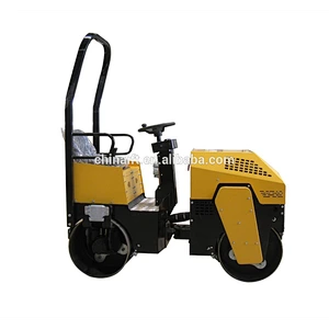 1000KG electric Double Drum Roller YFR-880 hydraulic vibratory Road Roller with hydraulic motor double drum driving