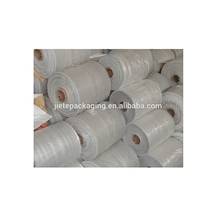 High quality cheap pp woven tubular bag fabric roll transparent pp woven bag
