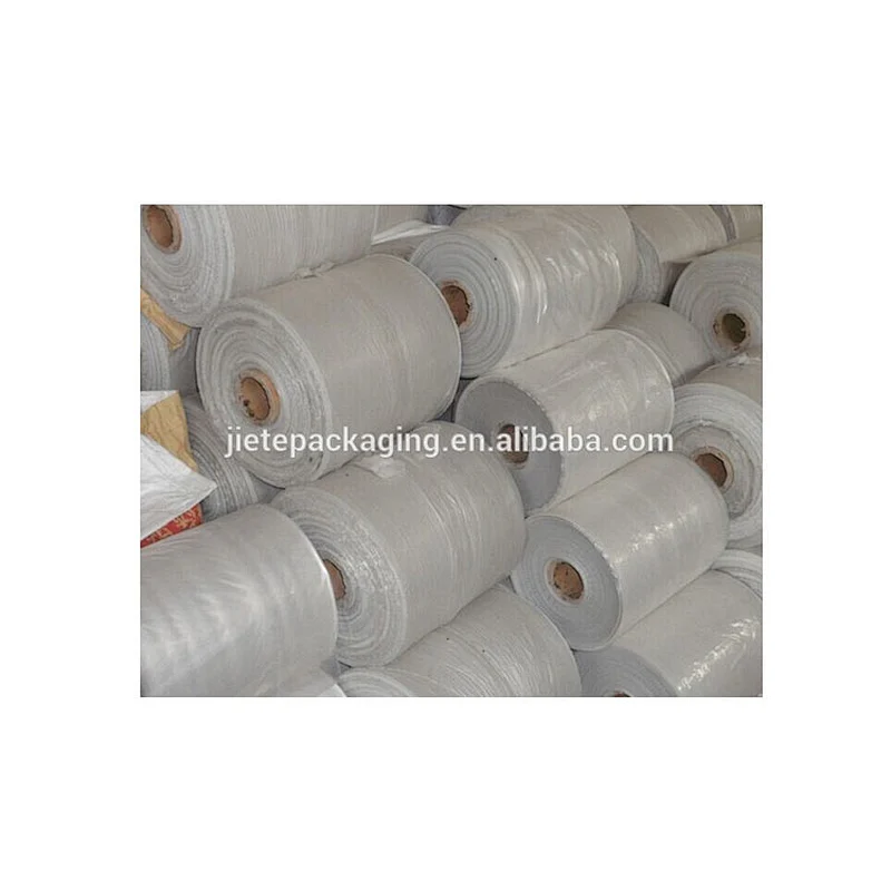 High quality cheap pp woven tubular bag fabric roll transparent pp woven bag