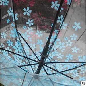 Wholesale Promotion Clear Dome Transparent Umbrella Promotional Woman Kid Umbrella
