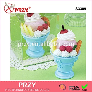 S3309 3d ice cream soap candle mould ice cream handmade soap mould for soap