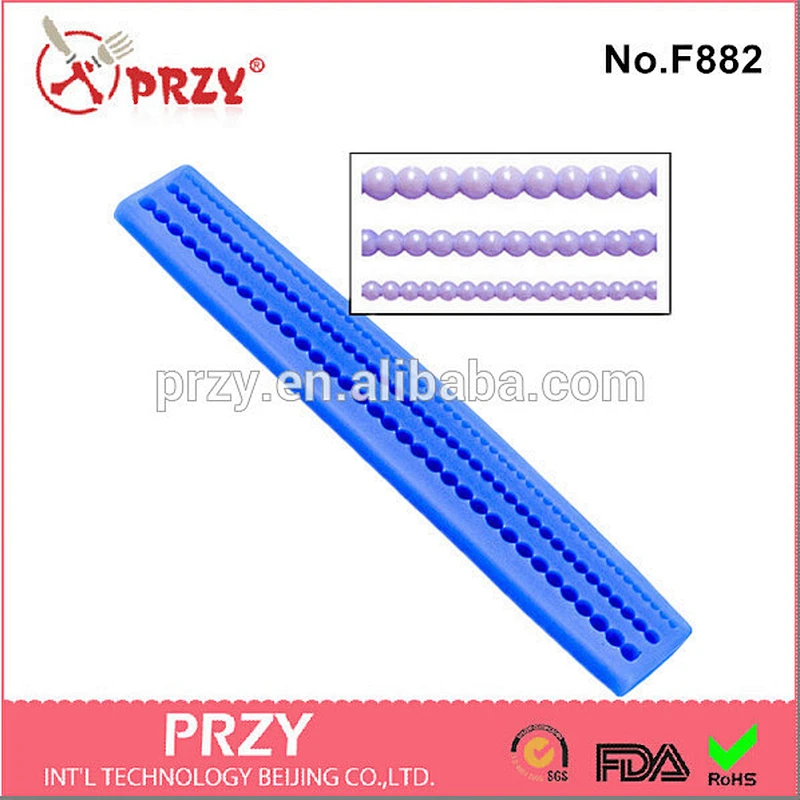 F882 PRZY cake decoration pearl silicone mold for fondant