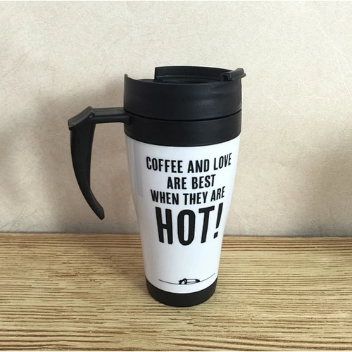 Factory Personalized Eco-friendly 16oz Custom Double Wall Plastic Thermal Coffee Tumbler Mug With Handle