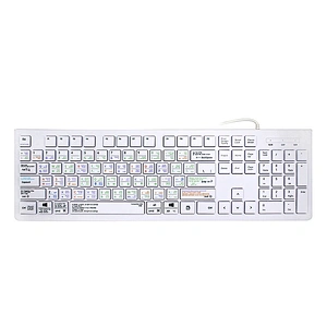 chinese computer film keyboard Custom keyboard printed with shortcut Design vim/dj/ps Factory price for macbook keyboard