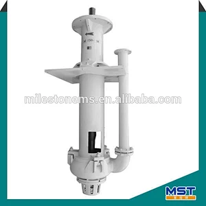 Vertical submersible pump slurry hydraulic