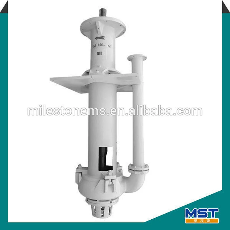 Vertical submersible pump slurry hydraulic