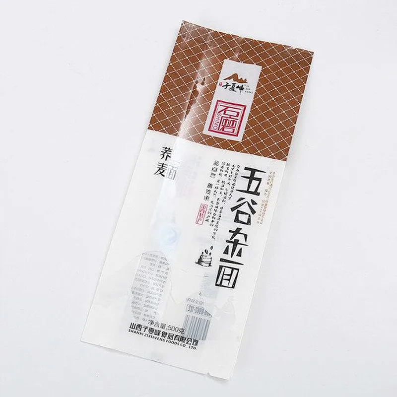 Custom colorful PE bags are used for noodle packing